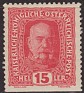 Austria - 1916 - Personajes - 15 H - Rojo - Austria, Personaje - Scott 150 - Franz Josef Strauss - 0